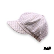 jos van dijck ballonpet alis99 katoen pastel beige check