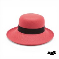 seeberger bolero genuine panama coral red