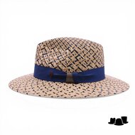 alfonso deste fedora panama chicago 2tone blauw