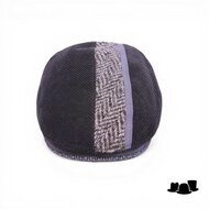 jos van dijck ivy pet corduroy zwart streep visgraat