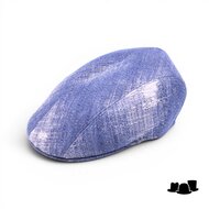 jos van dijck ivy pet split katoen distressed blauw