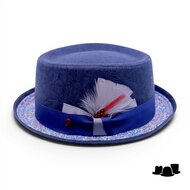 alfonso deste pork pie linen liberty donkerblauw