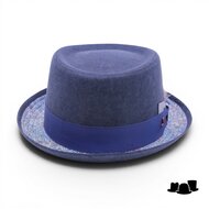 alfonso deste pork pie linen liberty donkerblauw