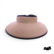 bronte zonneklep butterfly cellulose camel en zwart