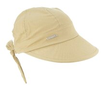 seeberger visor cap katoen sand