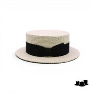 tesi boater formal straw naturel