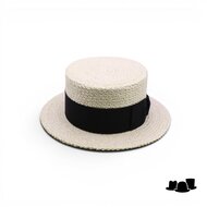 tesi boater formal straw naturel
