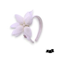bedacht fascinator leeds bloem sinamay ivoor