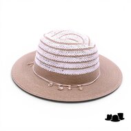 seeberger fedora seashells papierstro camel