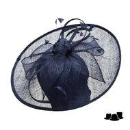 seeberger fascinator disc wanda sinamay  blauw