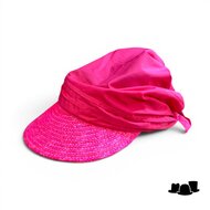 seeberger stofpet stro katoenmix fuchsia