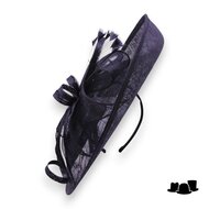 seeberger fascinator disc wanda sinamay zwart