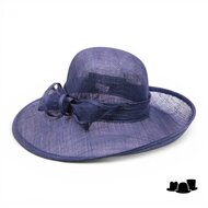 seeberger gelegenheidshoed sinamay mika donker blauw