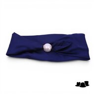 onkar neckerchief click and go satijn donkerblauw