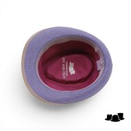 jos van dijck trilby linnenmix dessin blauw en beige