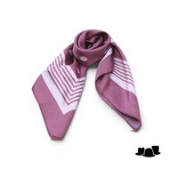 onkar neckerchief sjaaltje satijn polkadots blush