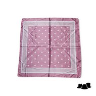 onkar neckerchief sjaaltje satijn polkadots blush