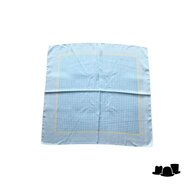onkar neckerchief satijn small polkadots blue and yellow