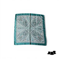 onkar neckerchief sjaaltje satijn fern forest green