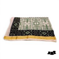 onkar zomer sjaal en pareo jaipur golden green and cream