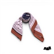 onkar neckerchief viscosemix paisley beige cognac navy
