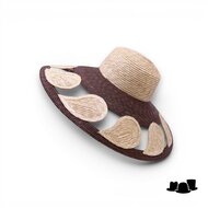 jos van dijck flaphoed marbella stro naturel bruin