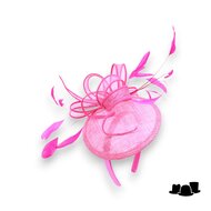eigen atelier bespoke fascinator disc dondola candy pink