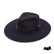 fernandez y roche fedora worden straight brim wolvilt black