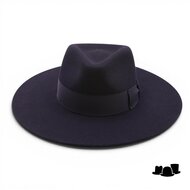 fernandez y roche fedora worden straight brim wolvilt black