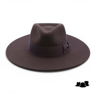 fernandez y roche fedora worden straight brim wolvilt bruin