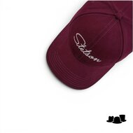 stetson baseball cap classic lettering bordeaux