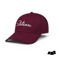 stetson baseball cap classic lettering bordeaux