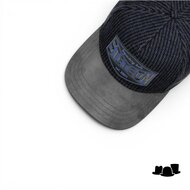 stetson trucker cap suede and wool blauwgrijs