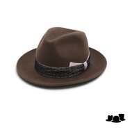 tesi fedora regina wol en haarvilt blend bruin