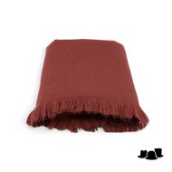 jos van dijck sjaal alpaca wol terracotta