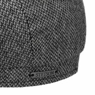 stetson newswboy cap hatteras woolmix small herringbone grey