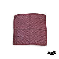 onkar neckerchief soft polka dots burgundy white