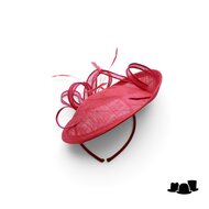 eigen atelier bespoke fascinator disc isilia coral