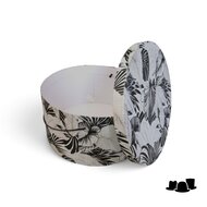 jos van dijck vintage hoedendoos 42cm botanic black and white