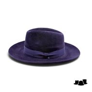 jos van dijck fedora rho velour haarvilt midnight blue