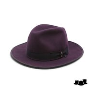 barbisio fedora premium haarvilt aubergine