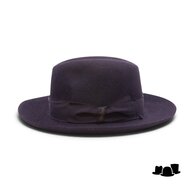 borsalino fedora qs cut brim melusine vilt zwart 