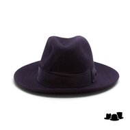 borsalino fedora qs cut brim melusine vilt zwart 