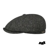 stetson newsboy cap hatteras harris tweed herringbone nutria