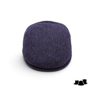 city sport ivy pet 92 scheerwol visgraat spikkel blauw multi 