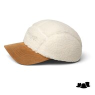 kangol cap script faux sherpa 5 panel natural