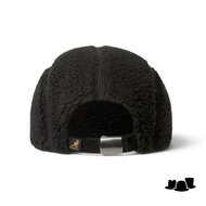 kangol cap script faux sherpa 5 panel black