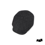 stetson newsboy cap hatteras woolrich herringbone dark grey