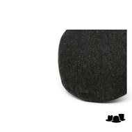 stetson baseballcap wool herringbone antraciet