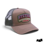 bespoke stetson trucker cap vintage western green leaves